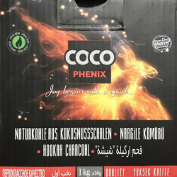 COCO PHENIX %100 NATURAL COCONUT SHELL SHISHA CHARCOAL 1KG